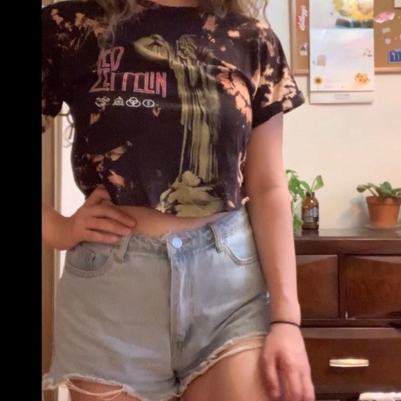 Led Zeppelin Cropped Tie Dye Band Tee - Picture 5 of 5